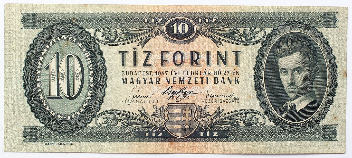 10 forint 1947 A sorozat