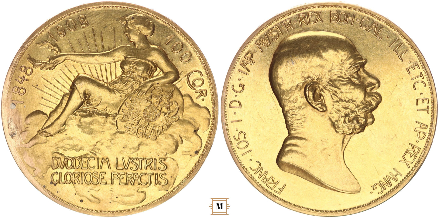Ferenc József 100 corona 1908