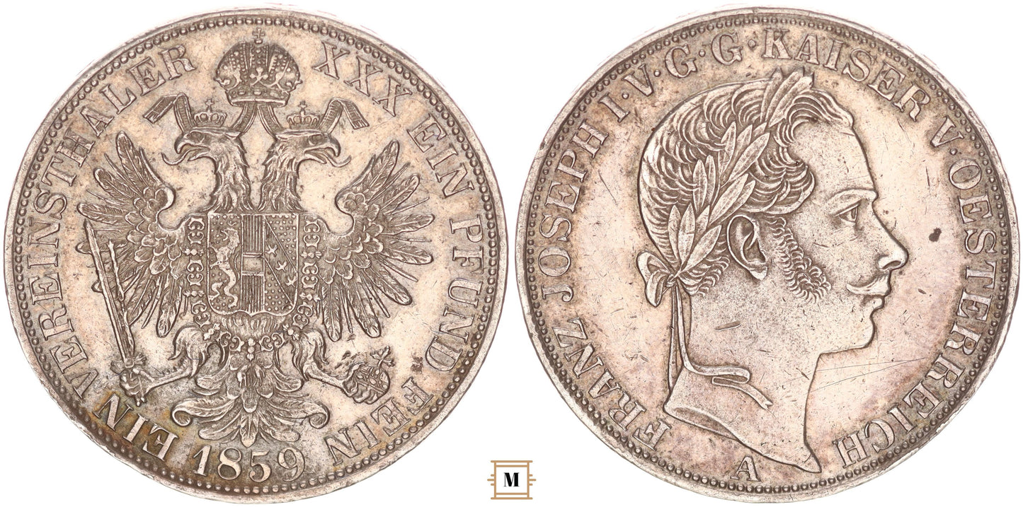 Ferenc József vereinstaler 1859 A