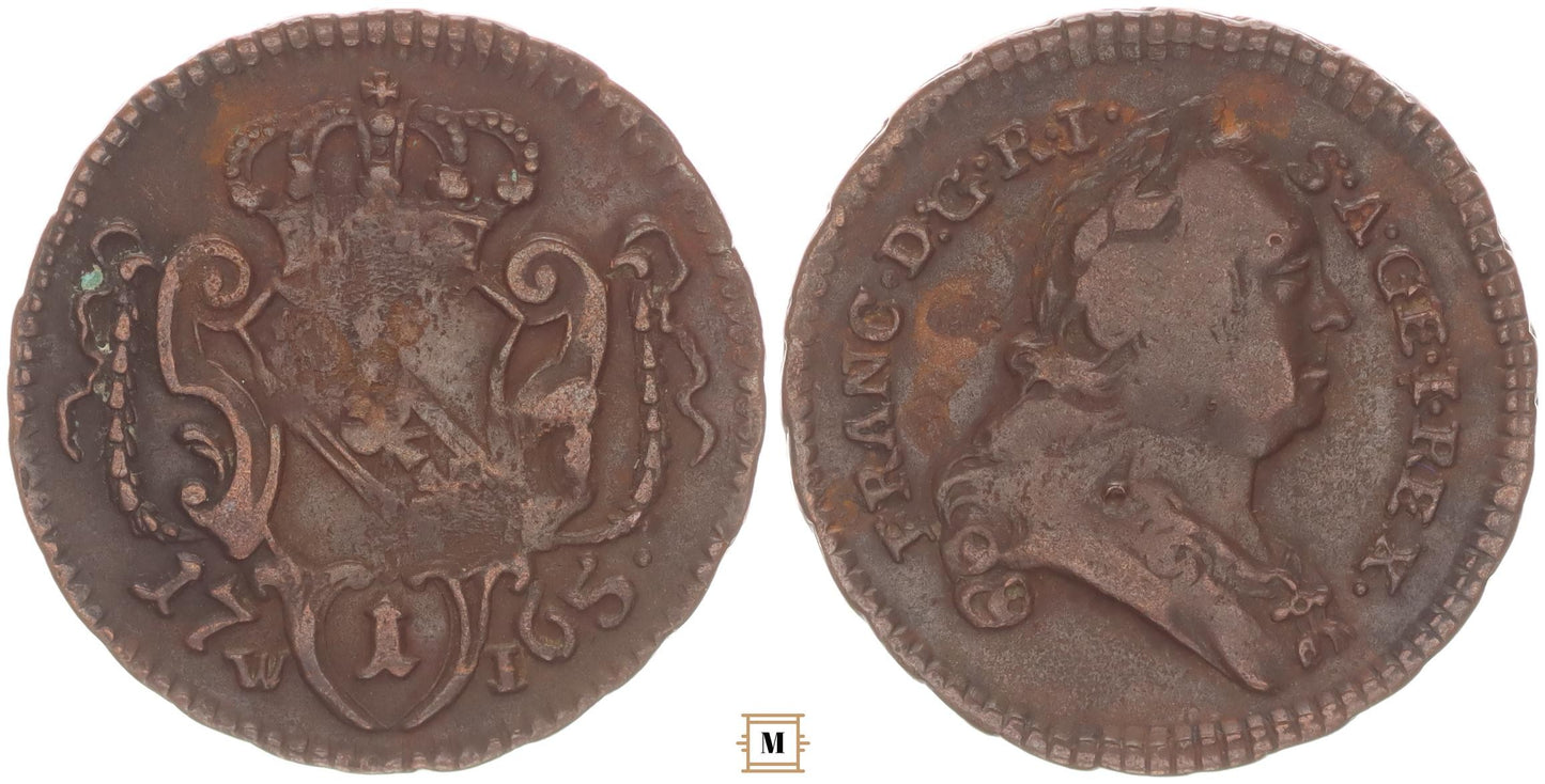 Lotharingiai Ferenc 1 pfennig 1765 W-I Bécs