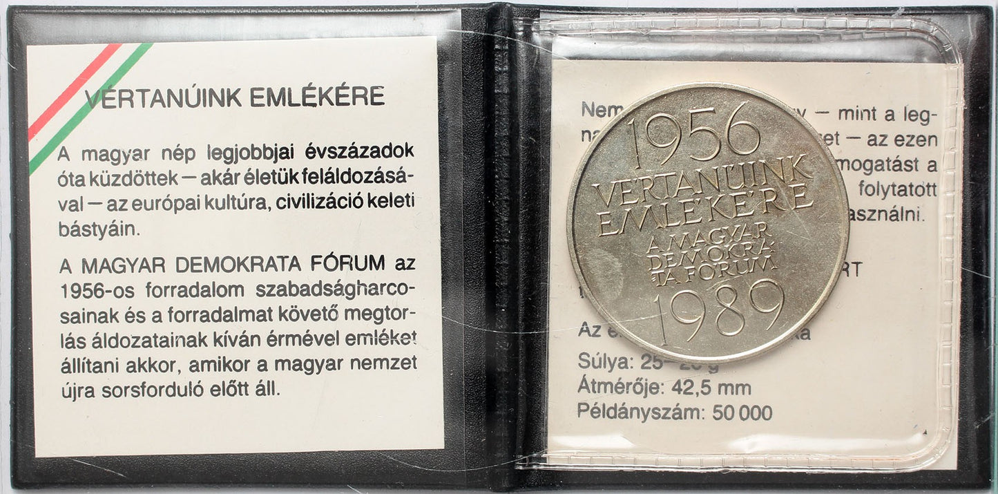 MDF - 1956 Vértanuink emlékére 1989 érem