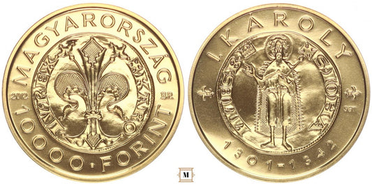 10 000 forint Károly Róbert aranyforintja 2012 BP