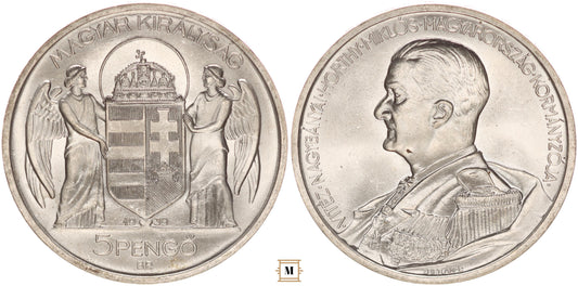 5 pengő Horthy 1939 BP