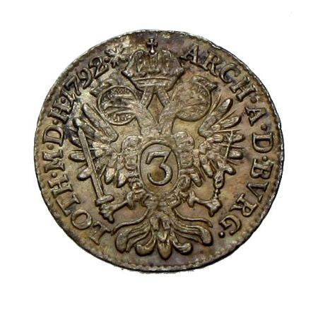 II. Lipót 1792 B 3 krajcár