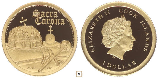 Cook-szigetek 1 dollár Szent Korona 2015