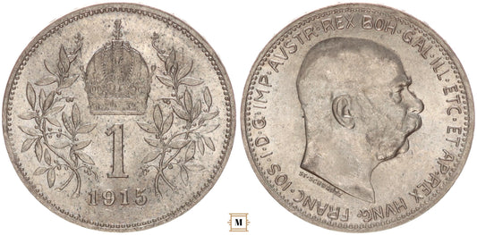 Ferenc József 1 corona 1915
