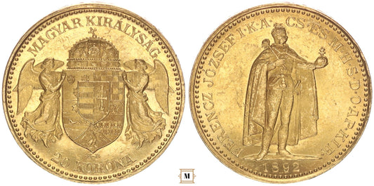 Ferenc József 20 korona 1892 KB