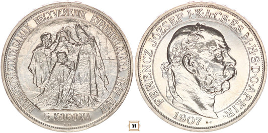 Ferenc József 5 korona 1907 ARTEX