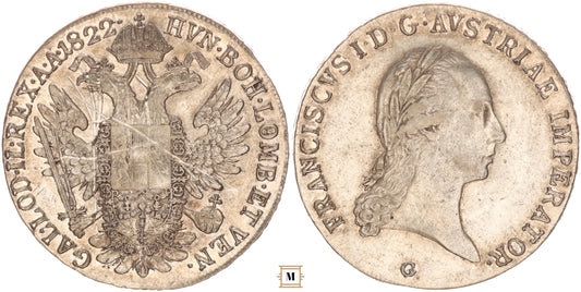 II. Ferenc tallér 1822 G