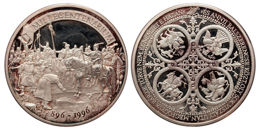 Milleniumi ezüstérem 1kg Ag(.999)