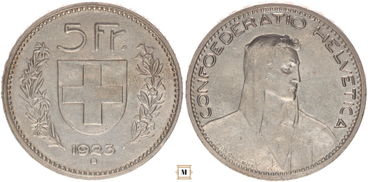 Svájc 5 francs 1923 B