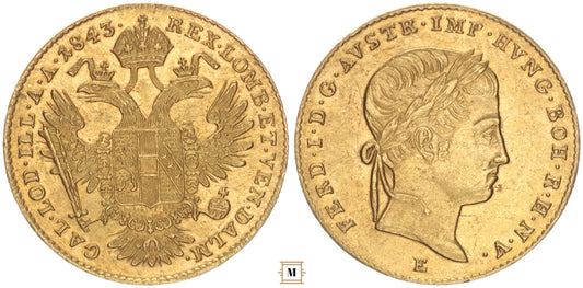 V. Ferdinánd dukát 1843 E